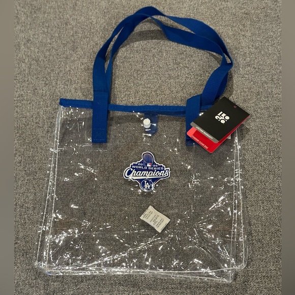 NWT Los Angeles Dodgers 2025 World Series Champions Stadium Clear Tote Bag - Picture 4 of 16